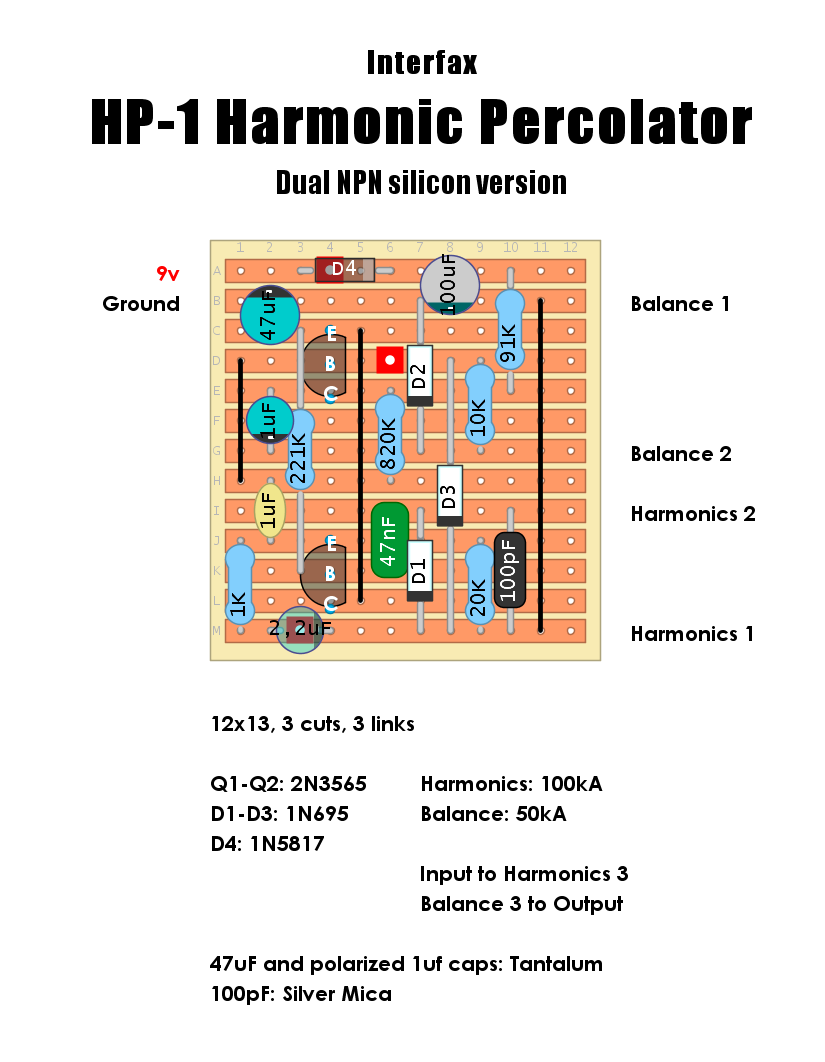 Dirtbox Layouts: Interfax HP-1 Harmonic Percolator - Early silicon